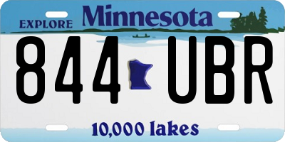 MN license plate 844UBR