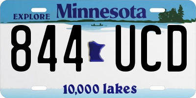 MN license plate 844UCD