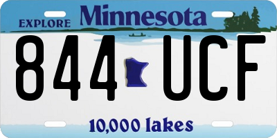 MN license plate 844UCF