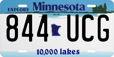 MN license plate 844UCG