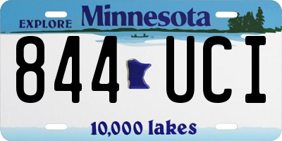 MN license plate 844UCI