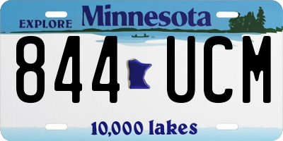 MN license plate 844UCM