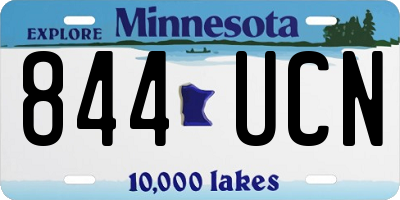MN license plate 844UCN