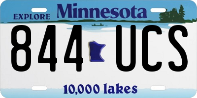 MN license plate 844UCS