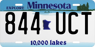 MN license plate 844UCT