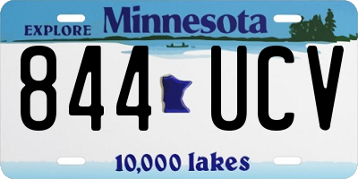 MN license plate 844UCV