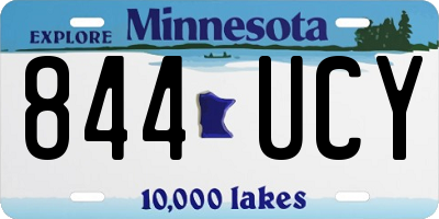 MN license plate 844UCY