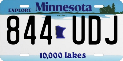 MN license plate 844UDJ