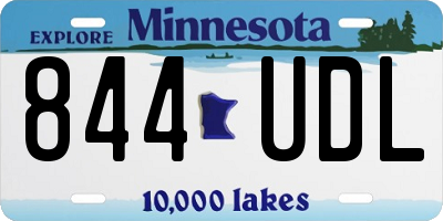 MN license plate 844UDL