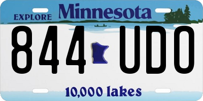 MN license plate 844UDO