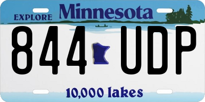 MN license plate 844UDP