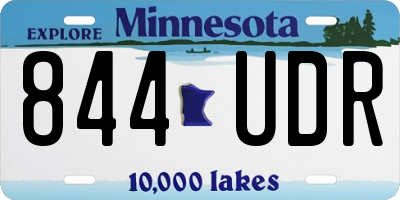 MN license plate 844UDR