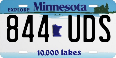 MN license plate 844UDS