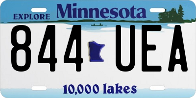 MN license plate 844UEA