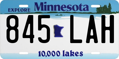 MN license plate 845LAH