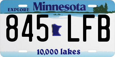 MN license plate 845LFB