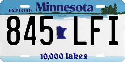MN license plate 845LFI