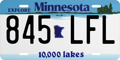 MN license plate 845LFL