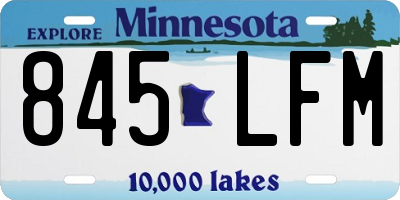 MN license plate 845LFM