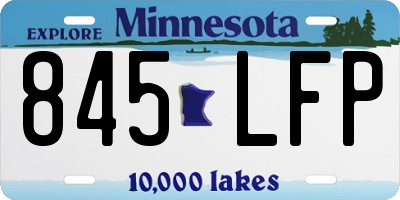 MN license plate 845LFP