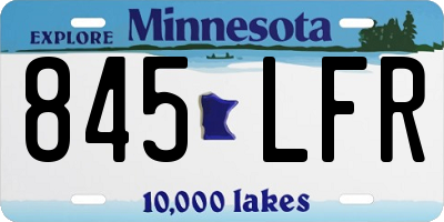 MN license plate 845LFR
