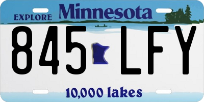 MN license plate 845LFY