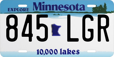 MN license plate 845LGR