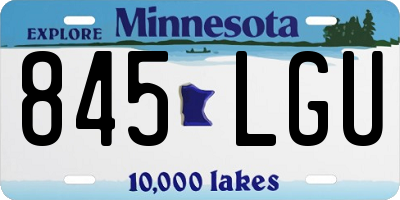 MN license plate 845LGU