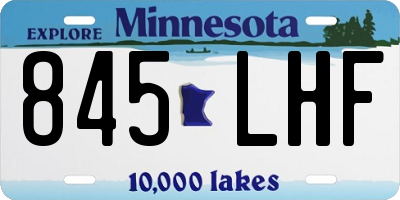 MN license plate 845LHF