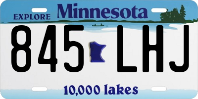 MN license plate 845LHJ