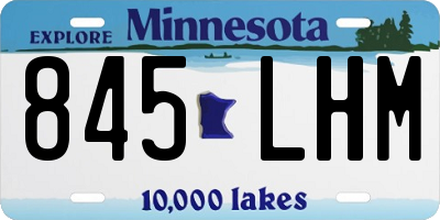 MN license plate 845LHM