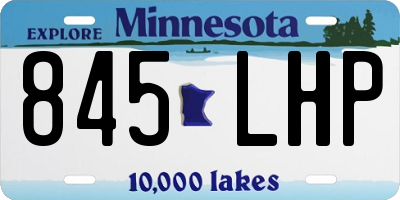 MN license plate 845LHP
