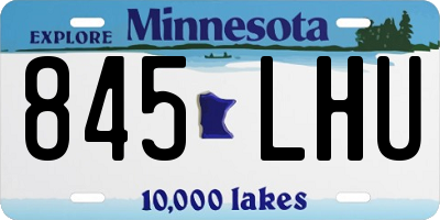 MN license plate 845LHU