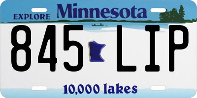 MN license plate 845LIP