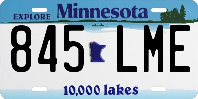 MN license plate 845LME