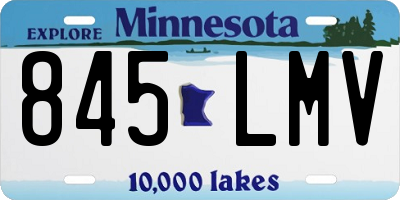 MN license plate 845LMV