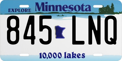 MN license plate 845LNQ