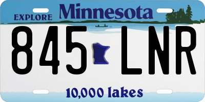MN license plate 845LNR