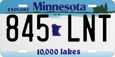 MN license plate 845LNT