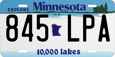 MN license plate 845LPA