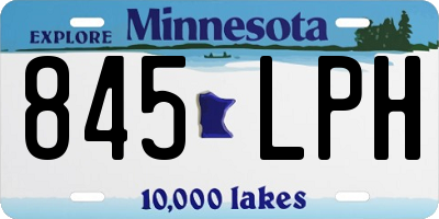 MN license plate 845LPH