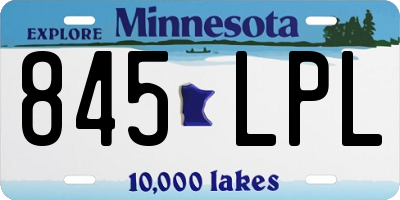MN license plate 845LPL