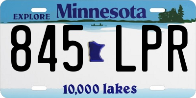 MN license plate 845LPR