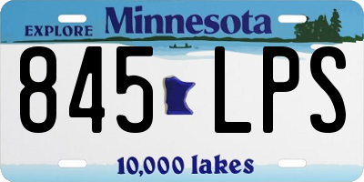 MN license plate 845LPS