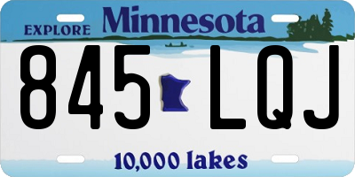MN license plate 845LQJ