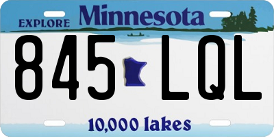 MN license plate 845LQL