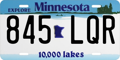 MN license plate 845LQR