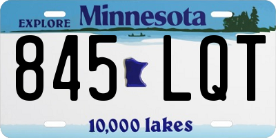 MN license plate 845LQT