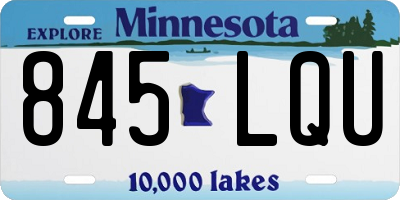 MN license plate 845LQU