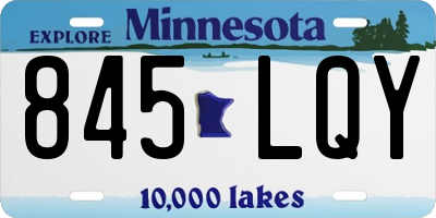 MN license plate 845LQY